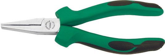 Flat Nose Pliers long, with cutter 6509