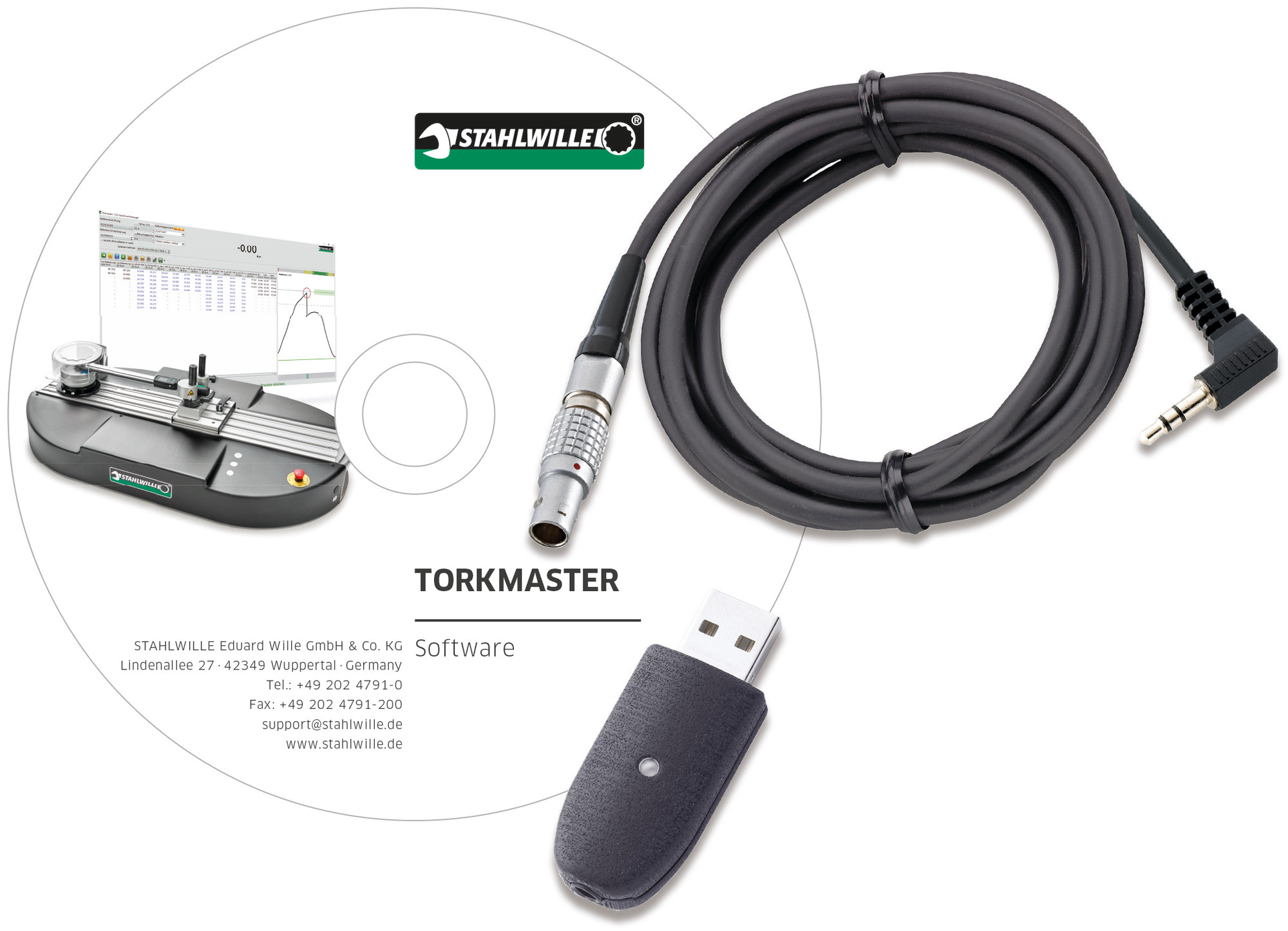 USB Adapter and Cable with Torkmaster Software 7759-6