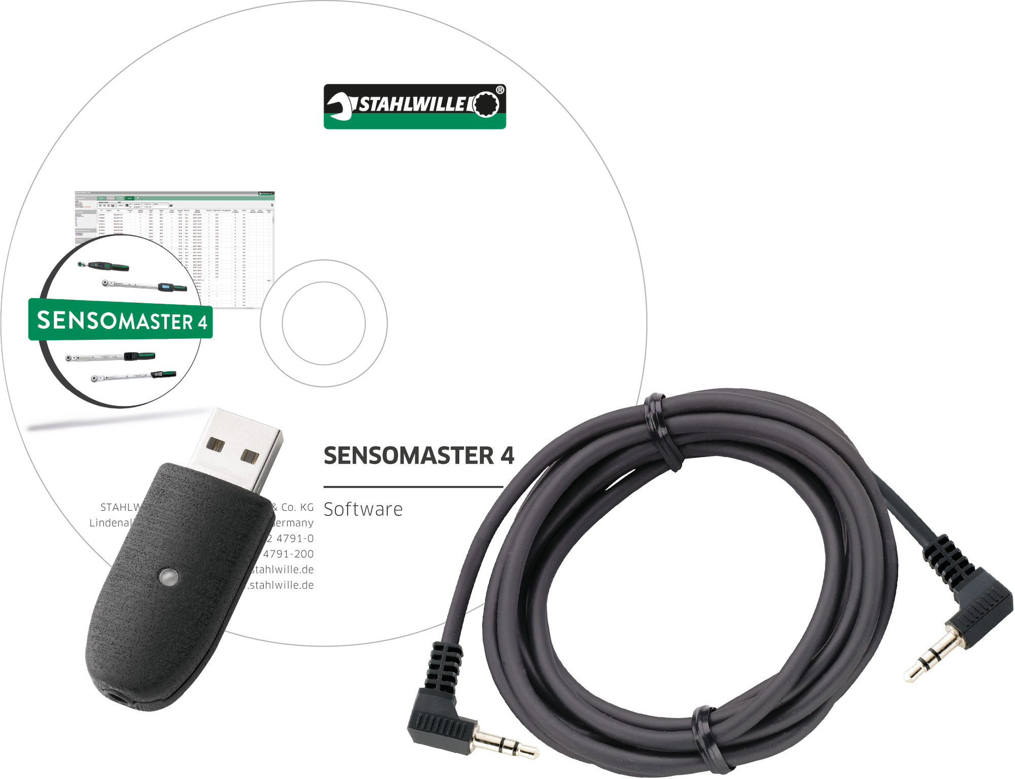 USB Hub, Jack Cable and SENSOMASTER 4 Software 7759-5